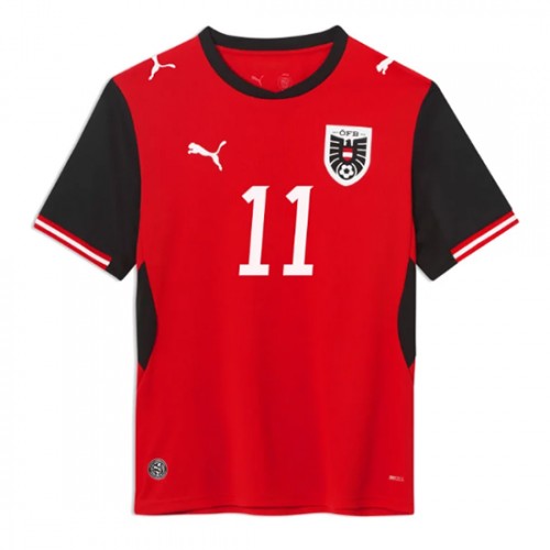 Austrija Michael Gregoritsch #11 Domaci Dres SP 2026 Kratak Rukavima